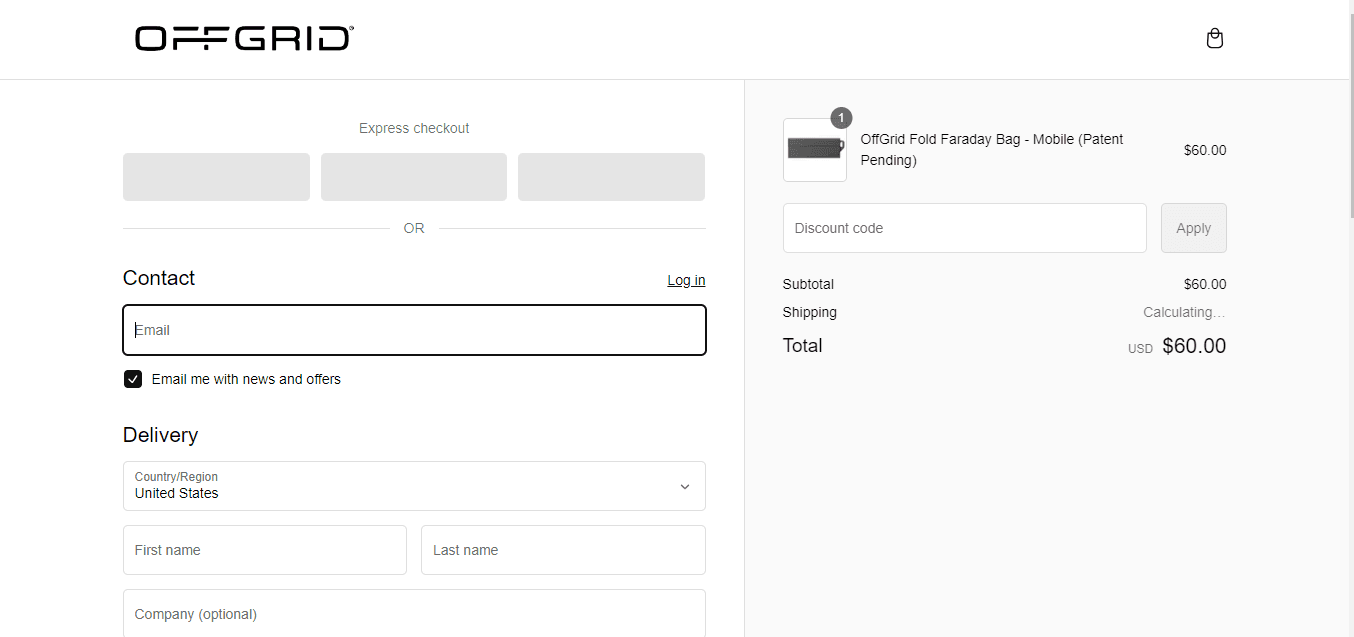 How to apply OffGrid coupon code